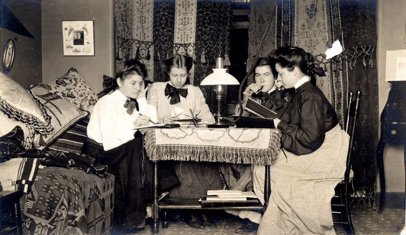 How Students decorated their Dorm Rooms from 1890s to 1950s