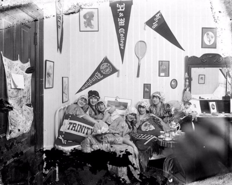 How Students decorated their Dorm Rooms from 1890s to 1950s