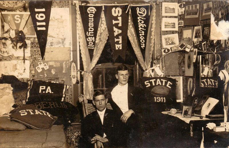 How Students decorated their Dorm Rooms from 1890s to 1950s