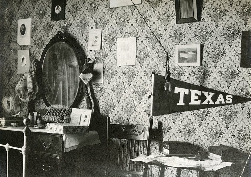 Baylor University dorm room, 1910