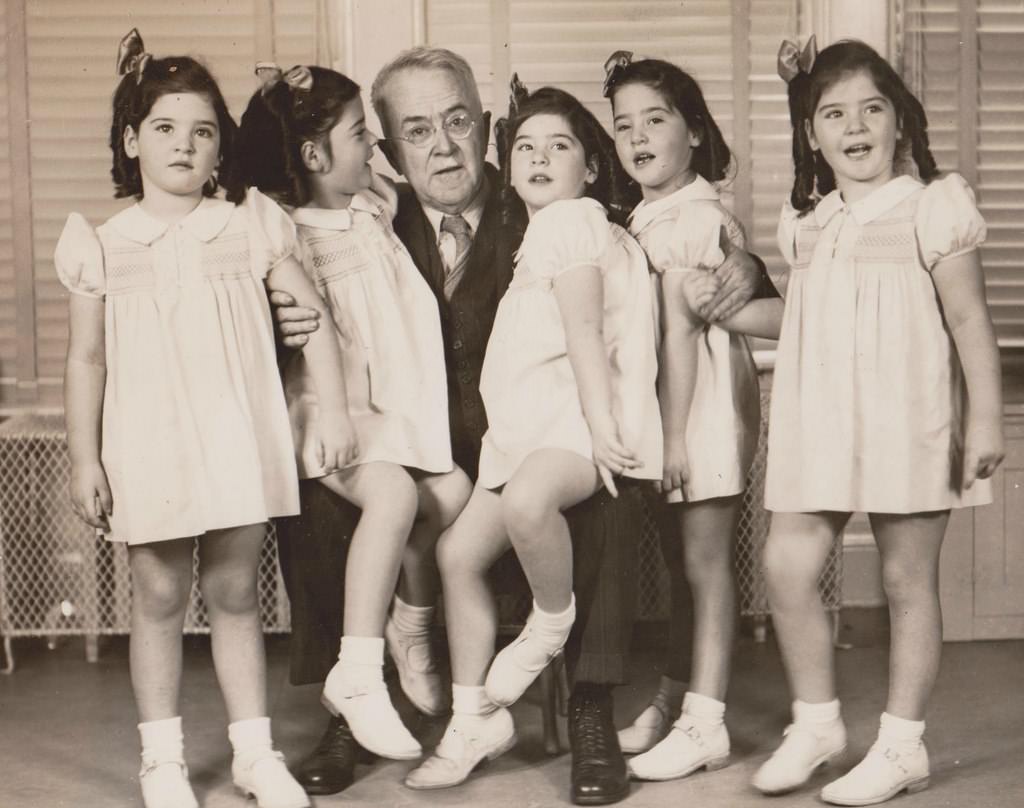 The Dionne Quints: Interesting Story and Photos of the first Quintuplets who survived Infancy and became a Sideshow Attraction