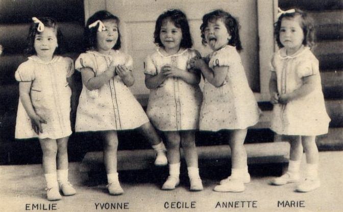 The Dionne Quints: Interesting Story and Photos of the first Quintuplets who survived Infancy and became a Sideshow Attraction