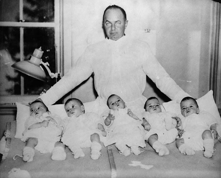 The Dionne Quints: Interesting Story and Photos of the first Quintuplets who survived Infancy and became a Sideshow Attraction