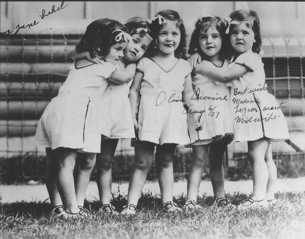 The Dionne Quints: Interesting Story and Photos of the first Quintuplets who survived Infancy and became a Sideshow Attraction