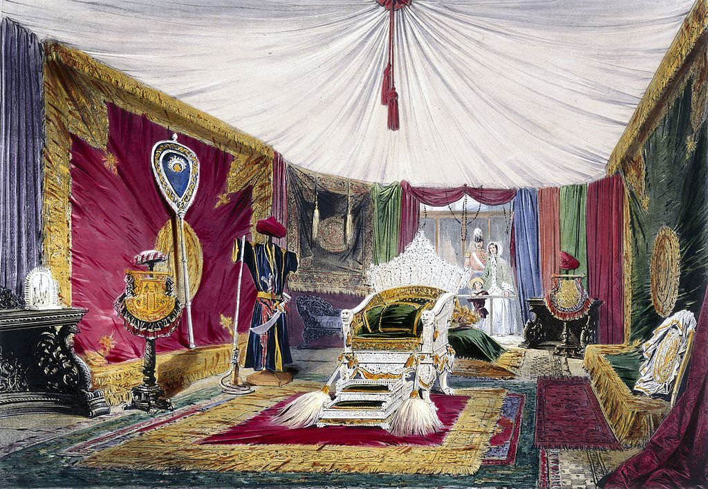 Indian No 1stand at the Great Exhibition, Crystal Palace, London, 1851.