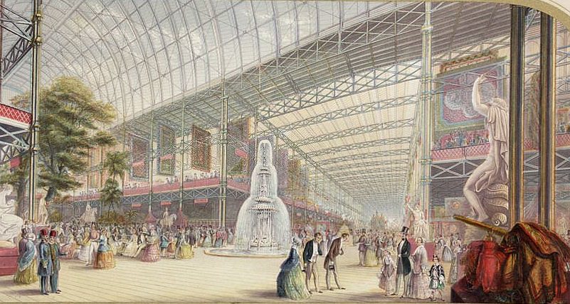 Interior of the Great Exhibition , 1851.