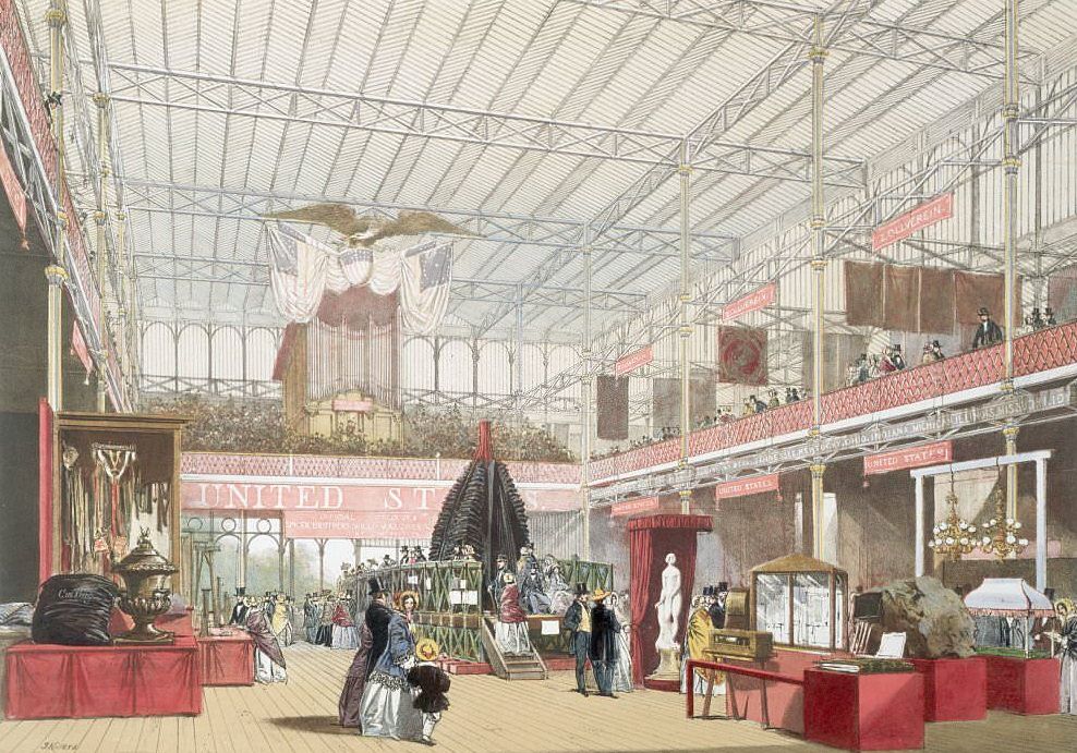 The Crystal Palace from Dickinson's Comprehensive Pictures of the Great Exhibition of 1851