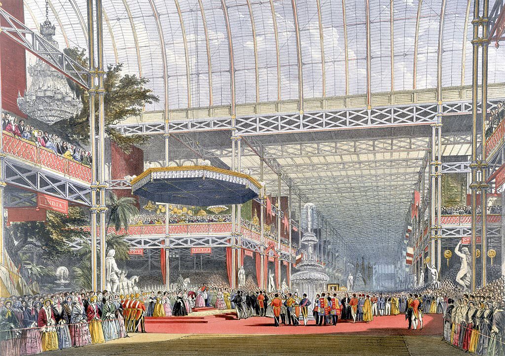 Inauguration ceremony, Crystal Palace, London, 1851.