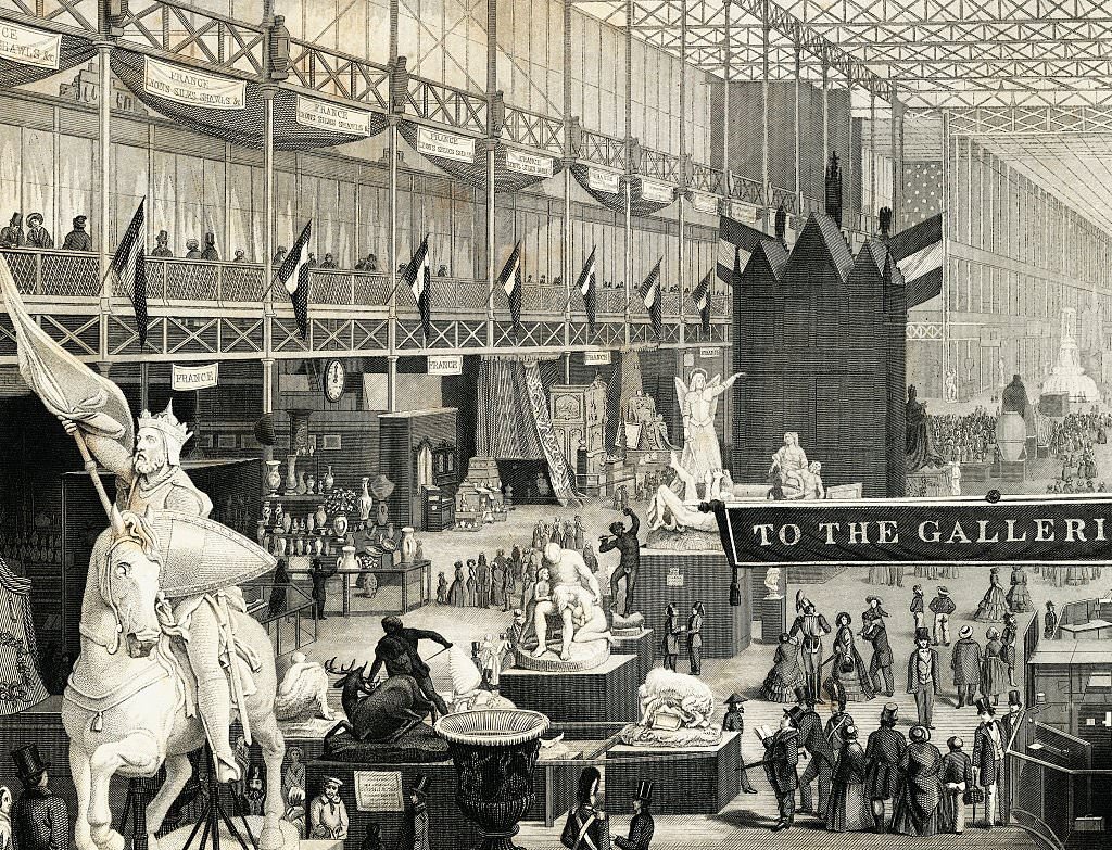 The Main Avenue at the Great Exhibition in London, 1851.