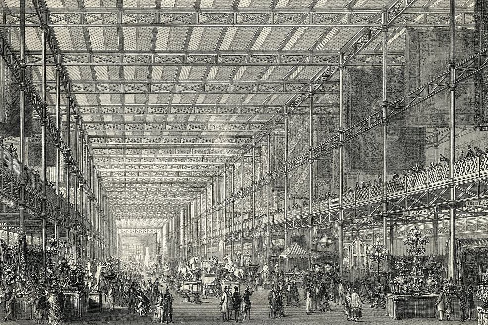 Interior Of The Great Industrial Exhibit.