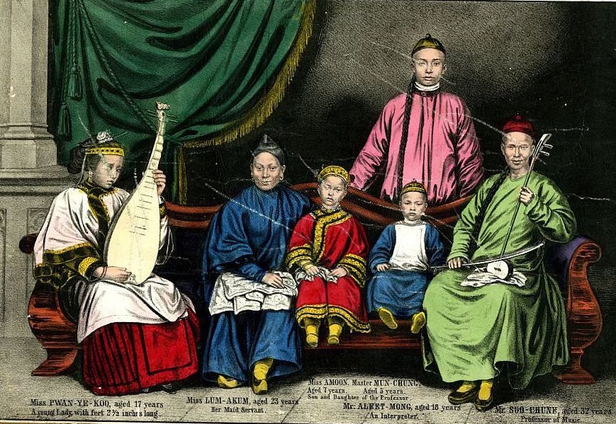 Chinese musicians at the Great Exhibition, 1851.