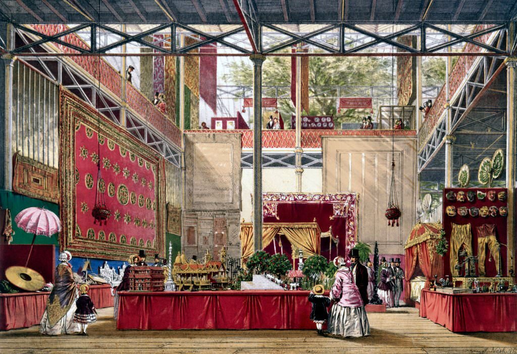Indian No 5 stand at the Great Exhibition, Crystal Palace, 1851.