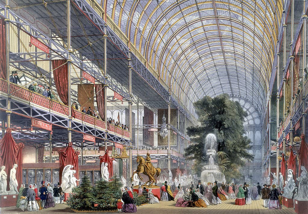 Transept of the Crystal Palace, London, 1851.