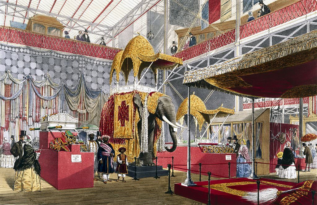 Indian No 4 stand at the Great Exhibition, Crystal Palace, London, 1851.