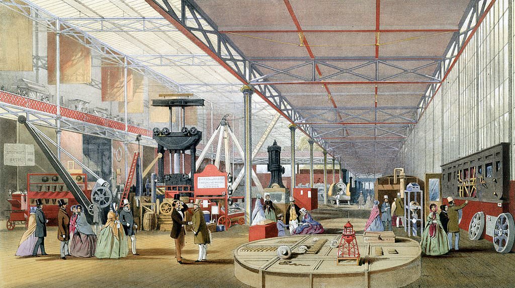 The Shand and Mason stand, Great Exhibition, Crystal Palace, London, 1851.