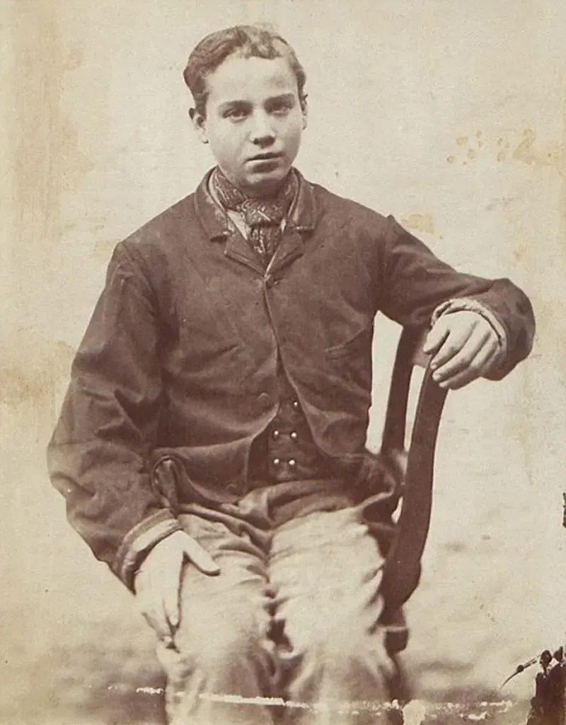 John Brooks, 17, was given a 42-day stretch of hard labour for embezzling 14 shillings and six pence, October 10, 1870.