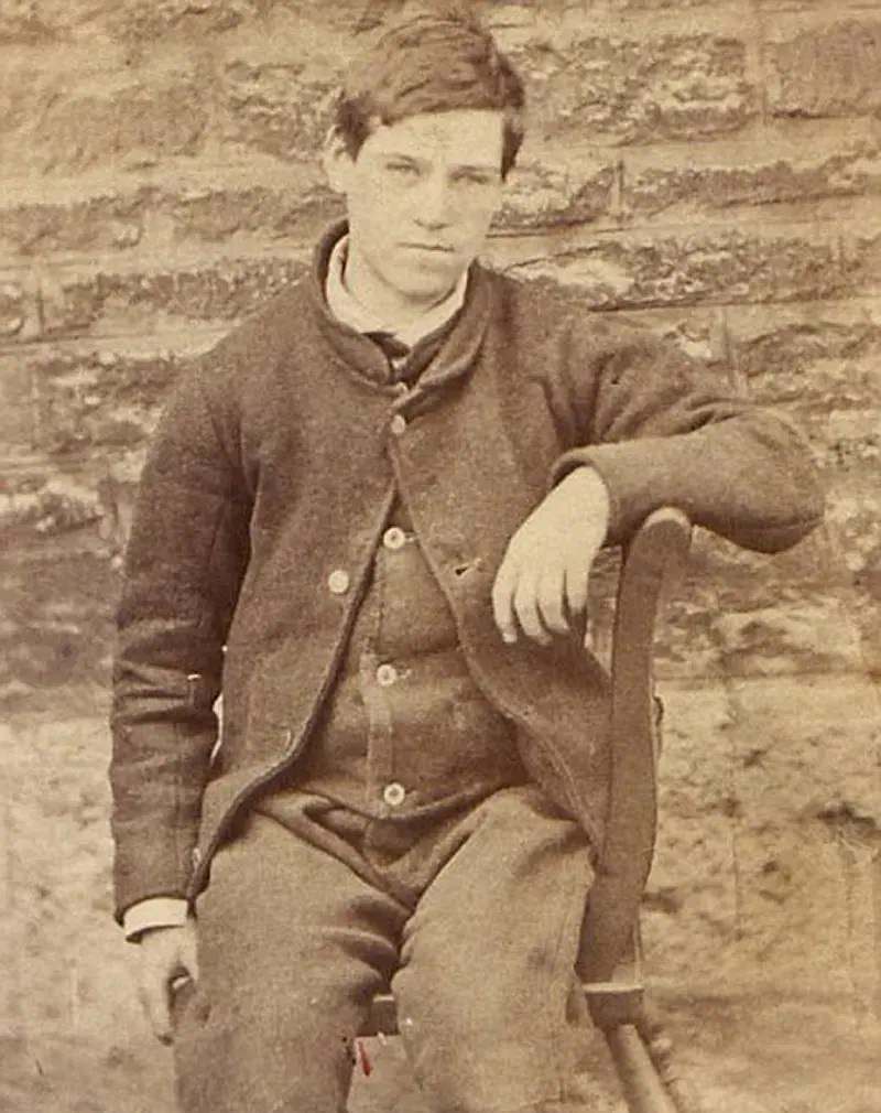 George Sucknott, 18, sentenced to 21 days of hard labor for stealing trousers, April 9, 1870.