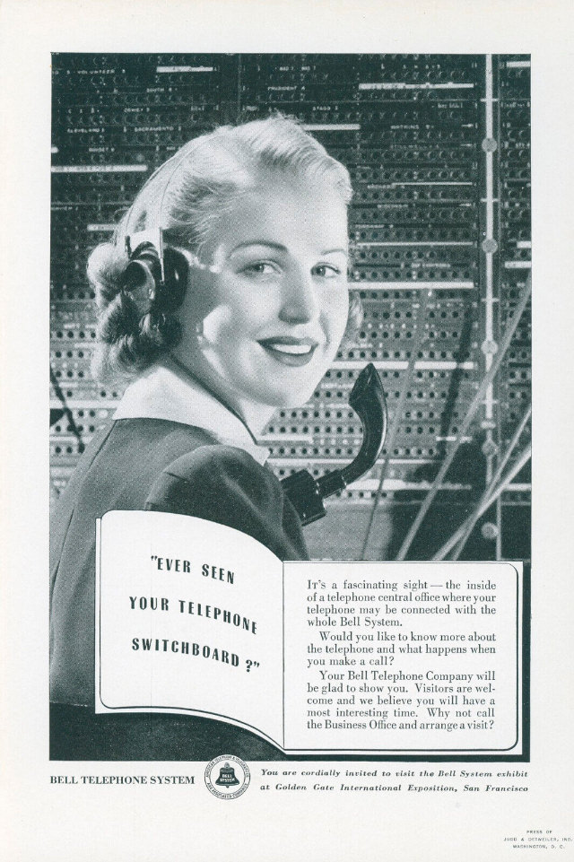 The Voice with a Smile: Vintage Bell Telephone System ads from Between the 1930s and 1950s