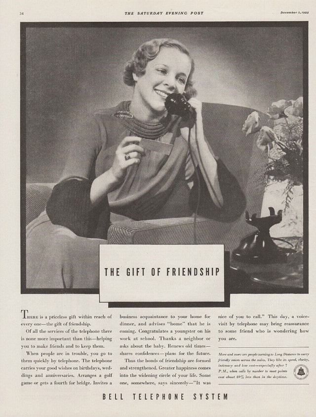 The Voice with a Smile: Vintage Bell Telephone System ads from Between the 1930s and 1950s