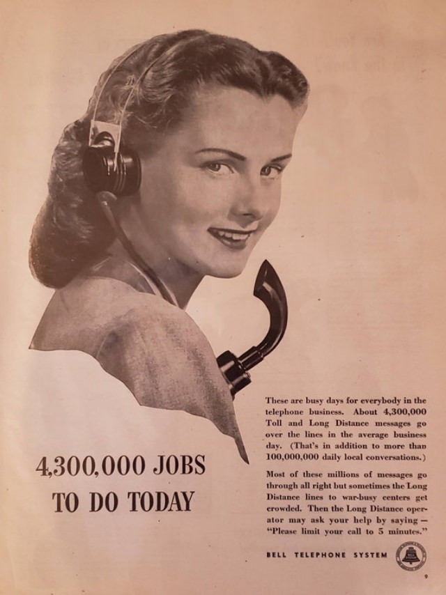 The Voice with a Smile: Vintage Bell Telephone System ads from Between the 1930s and 1950s