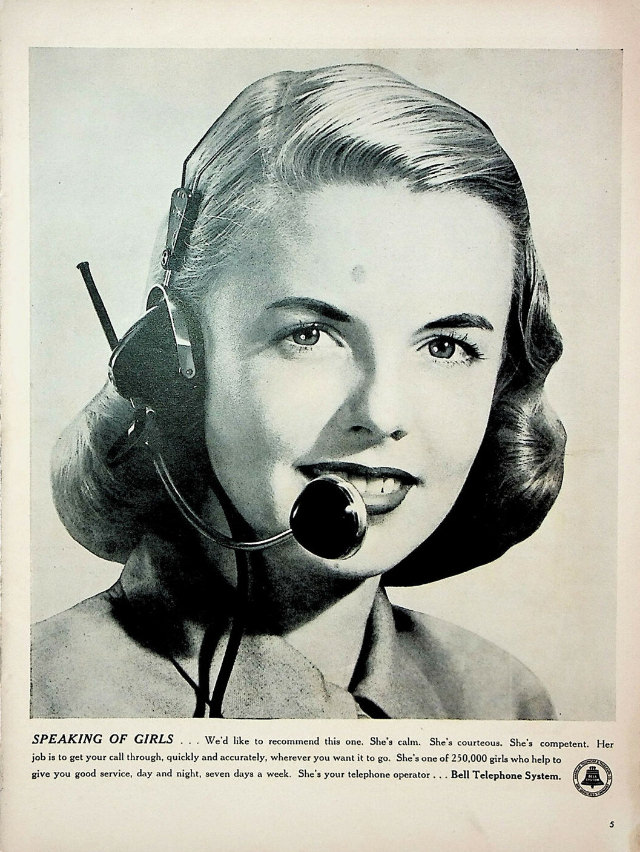 The Voice with a Smile: Vintage Bell Telephone System ads from Between the 1930s and 1950s