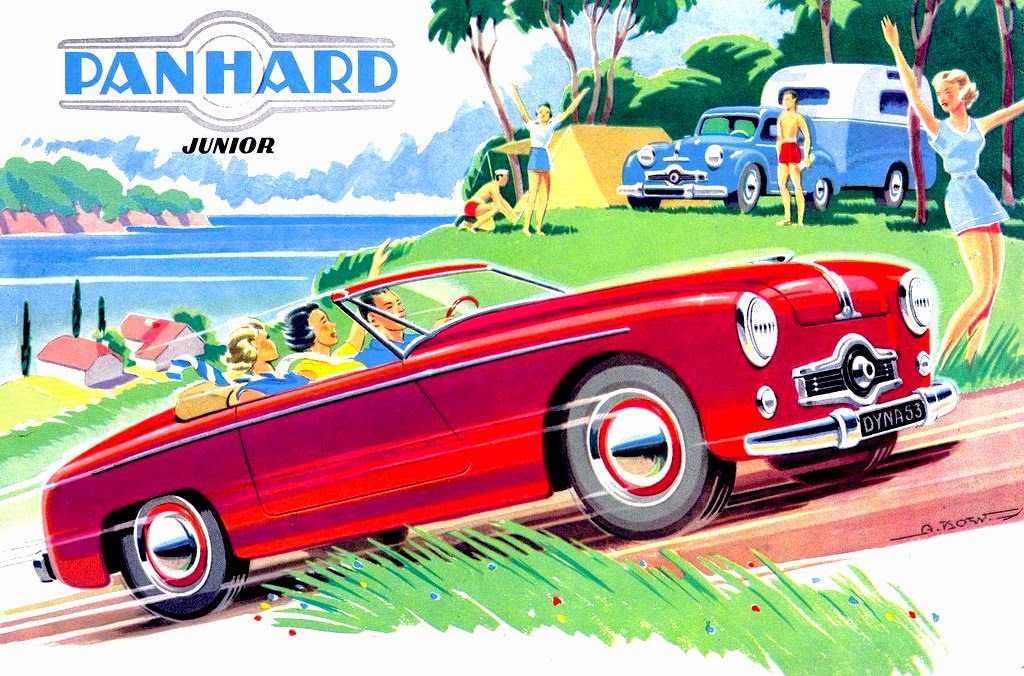 Advertising for the Panhard Dyna Junior, 1953.