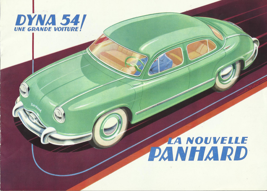 Panhard Dyna Z advertising, 1954.