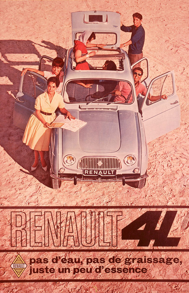 Renault 4L advertising, 1960.