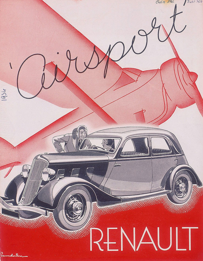 Renault advertising, 1934.