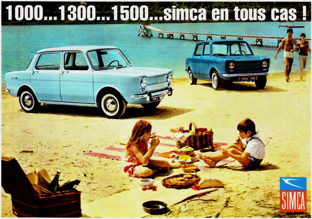 Simca 1000 advertising, 1961.