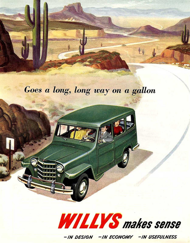 Willys-Overland advertising in the 1950s.