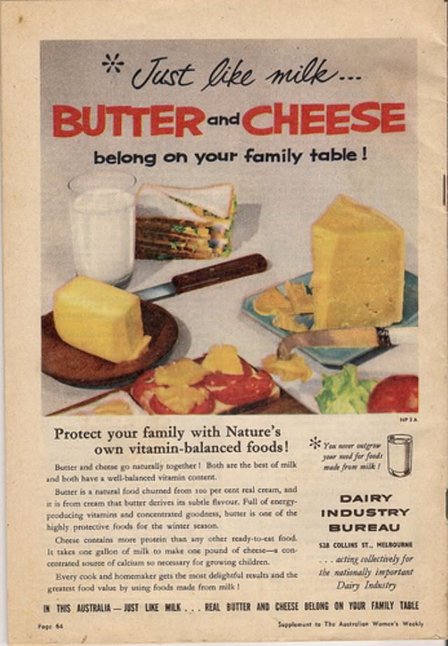 Ridiculous Vintage Food Ads that would be Banned Today, 1940s-1960s