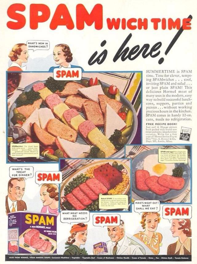 Ridiculous Vintage Food Ads that would be Banned Today, 1940s-1960s