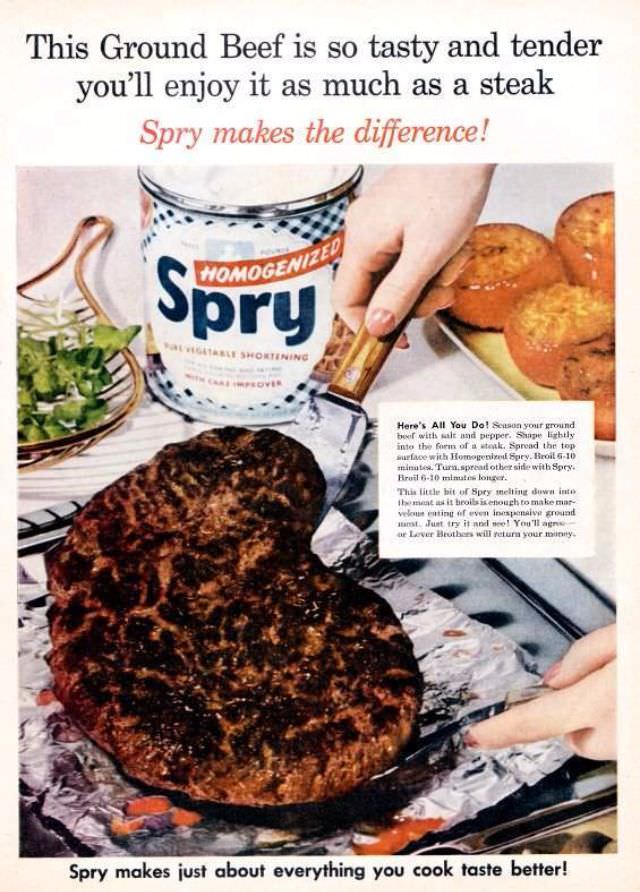 Ridiculous Vintage Food Ads that would be Banned Today, 1940s-1960s