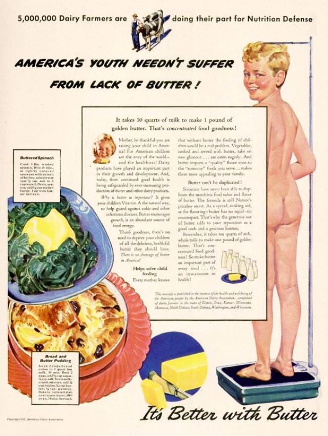 Ridiculous Vintage Food Ads that would be Banned Today, 1940s-1960s