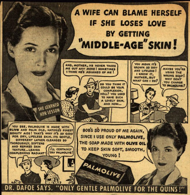 When the Right Soap was Necessary to save the Marriage, Vintage Palmolive Soap ads from the 1930s and 1940s