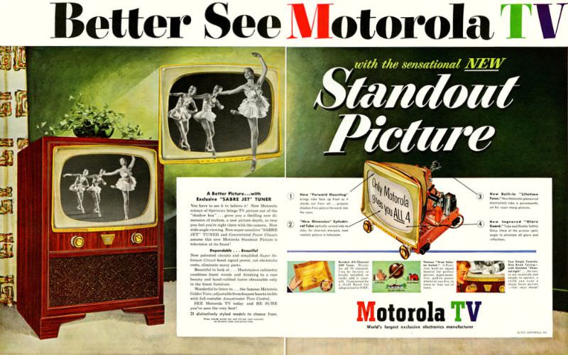 Motorola TV, 1952.