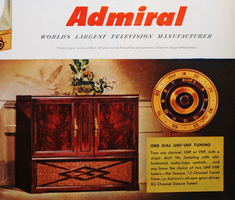 Admiral TV, 1953.