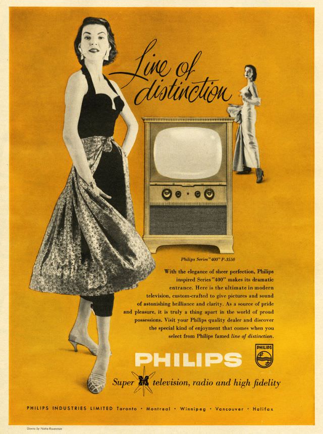 Philips Series “400” P-3550, Line Of Distinction, 1955.