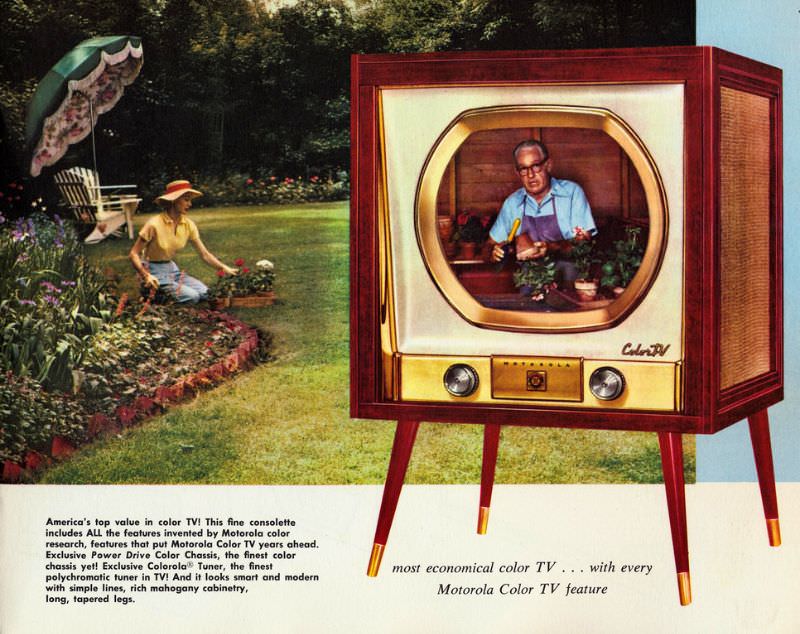 Motorola Color TV Console, 1956.