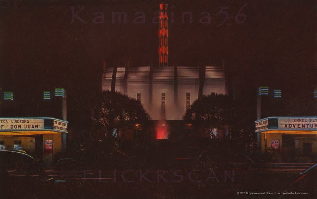 Waikiki Theater at Night, 1948.