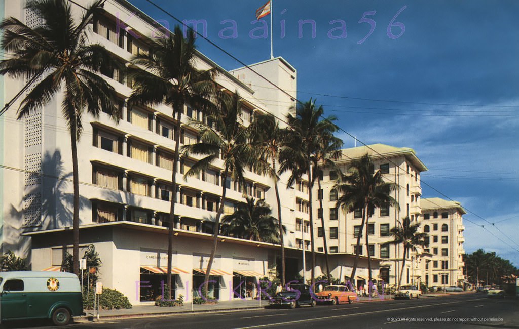 Surfrider Hotel Kalakaua, 1950s
