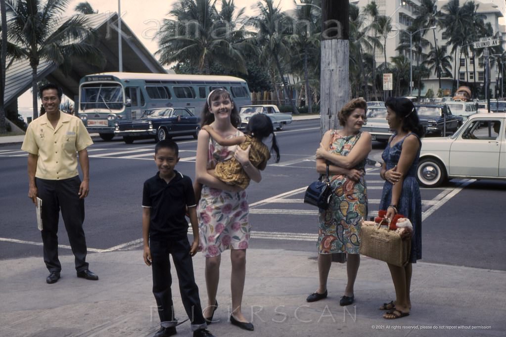 Kalakaua at Uluniu Waikiki, 1965.
