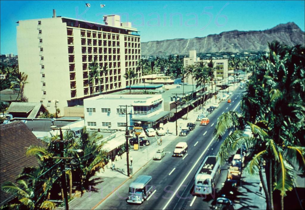 Waikiki Biltmore Kalakaua, 1955