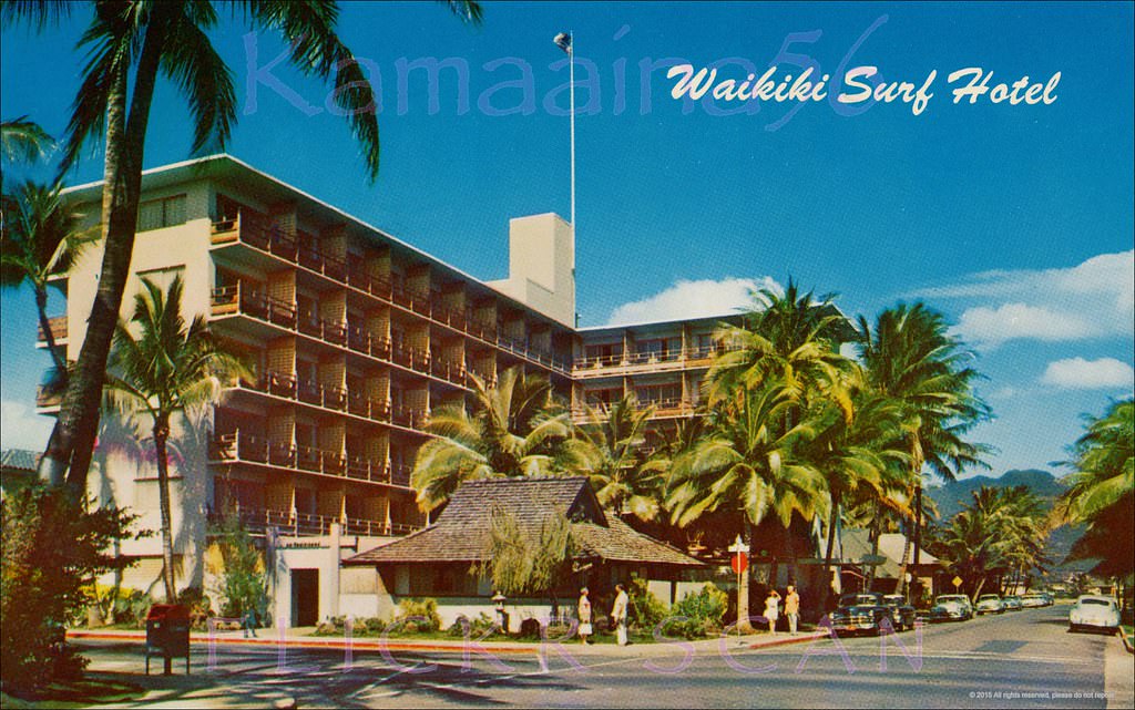 Waikiki Surf at Kuhio & Seaside, 1956.