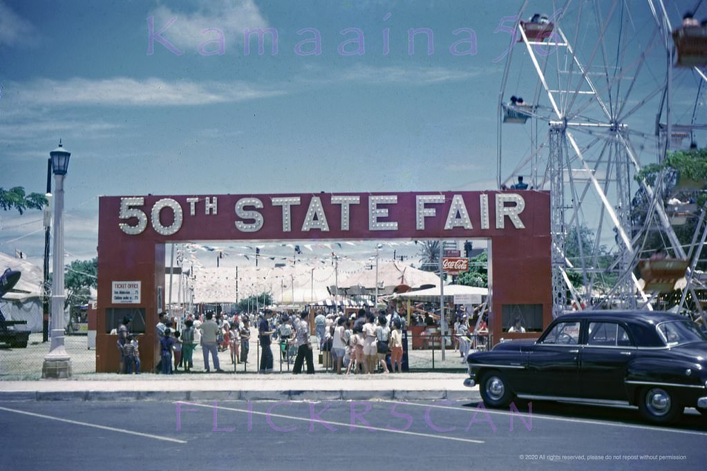 Entrance to Hawaii’s State Fair in Waikik’s Kapiolani Park, 1962