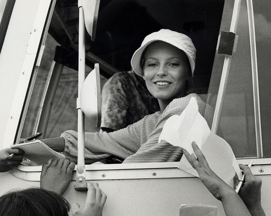 Filming "Charlie's Angels" Episode "Angels in Paradise" in Waikiki, 1970s