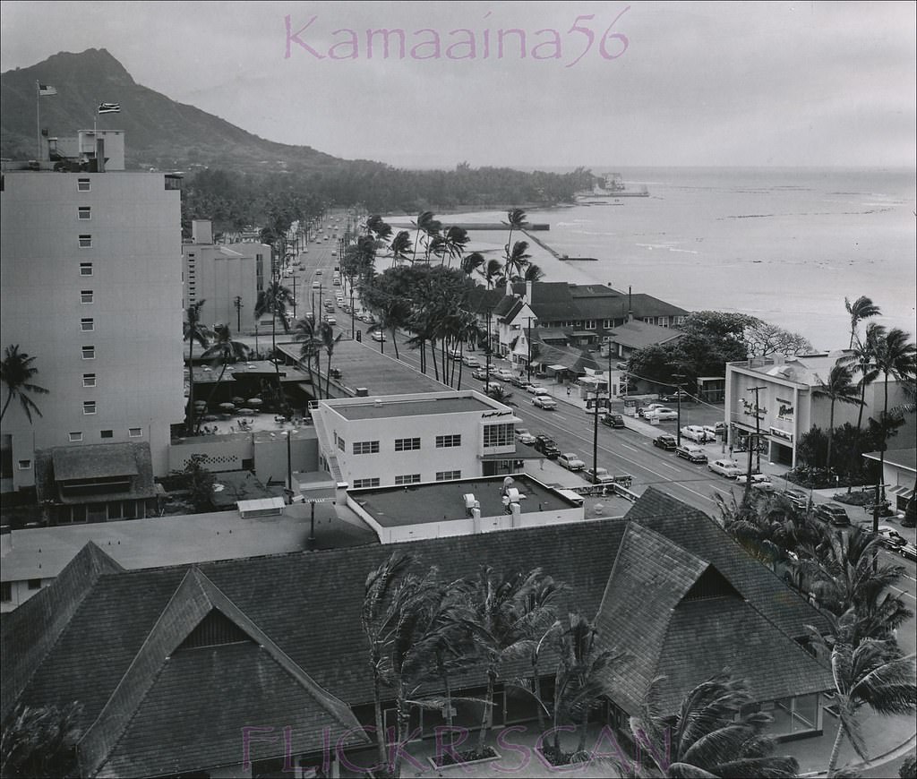 Kalakaua Birdseye. Waikiki, 1956.