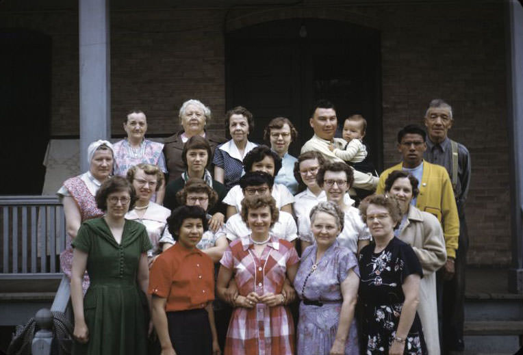 Christian Summer School staff, Bethany Indian Mission, Wittenberg, Wisconsin, 1953