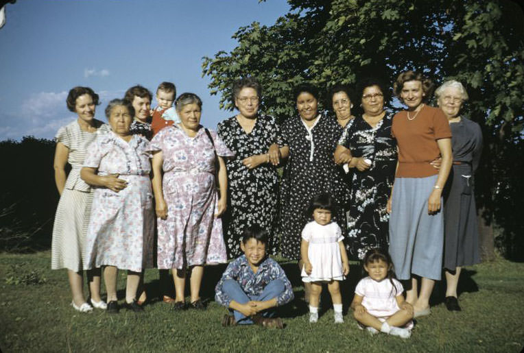 Oneida Ladies Aid Wittenberg-Tigerton area, Bethany Indian Mission, Wittenberg, Wisconsin, 1953